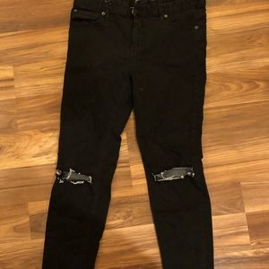 Free People Knee Hole Jeans
